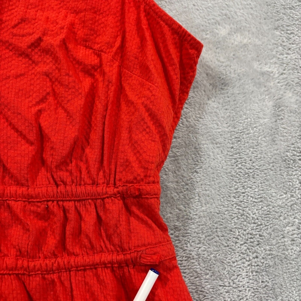 Faherty V-Neck Sleeveless Maxi Dress in Bright Red - Picture 7 of 13